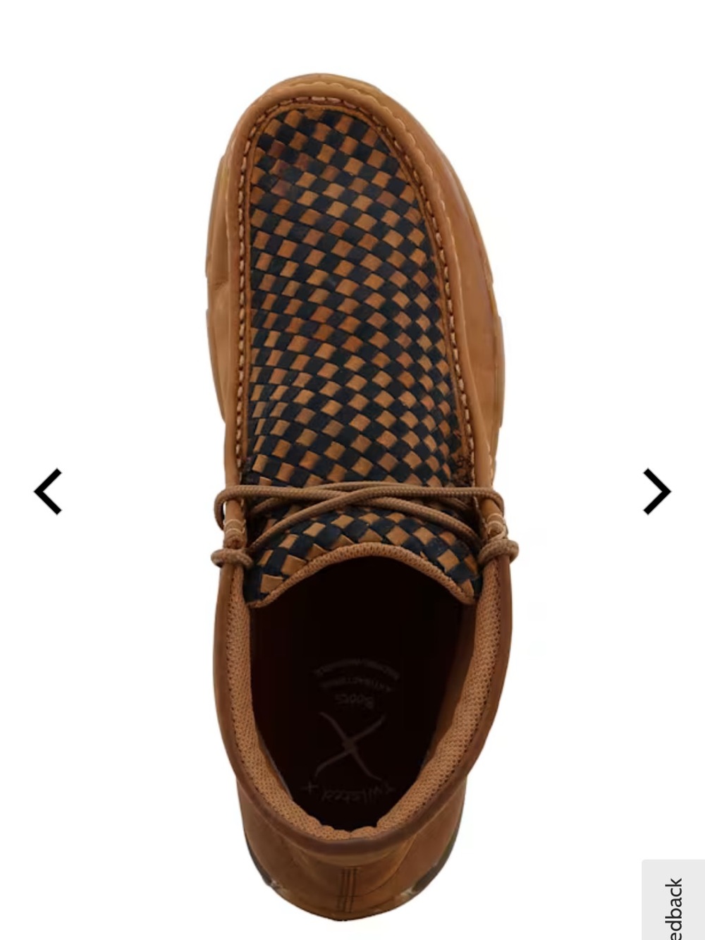Twisted X Men's Driving Moccasin in Brown and Black - Picture 2 of 16